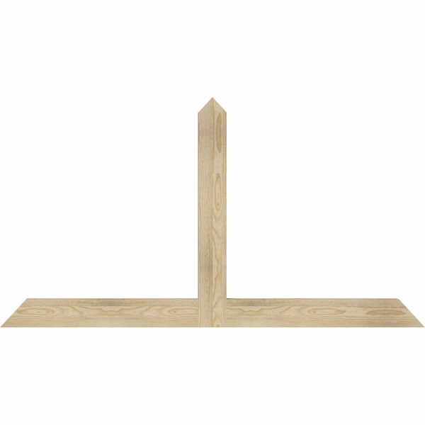 Ekena Millwork Portland Rough Sawn Timber Gable Bracket, Douglas Fir, 60"W x 32"H x 2"D x 4"F, 13/12 Pitch GBW060X32X0204POR00RDF - main